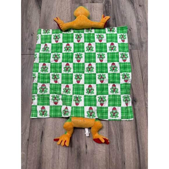 Handcrafted Frog-Themed Baby Blanket With Plush Toy - Picture 5 of 7